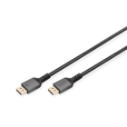 Assmann Electronic - Cable PREMIUM DP 1.4, DP vers DP, 8K - 60 Hz, 2m Gaine en aluminium, plaque or