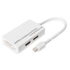 Assmann Electronic - Câble répartiteur DisplayPort, MiniDP ? DP+HDMI+DVI M/F, 0,2 m, compatible DP 1.