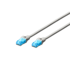 Assmann Electronic - Câble de brassage CAT5E U-UTP, PVC AWG 26/7, longueur 3 m, couleur gris