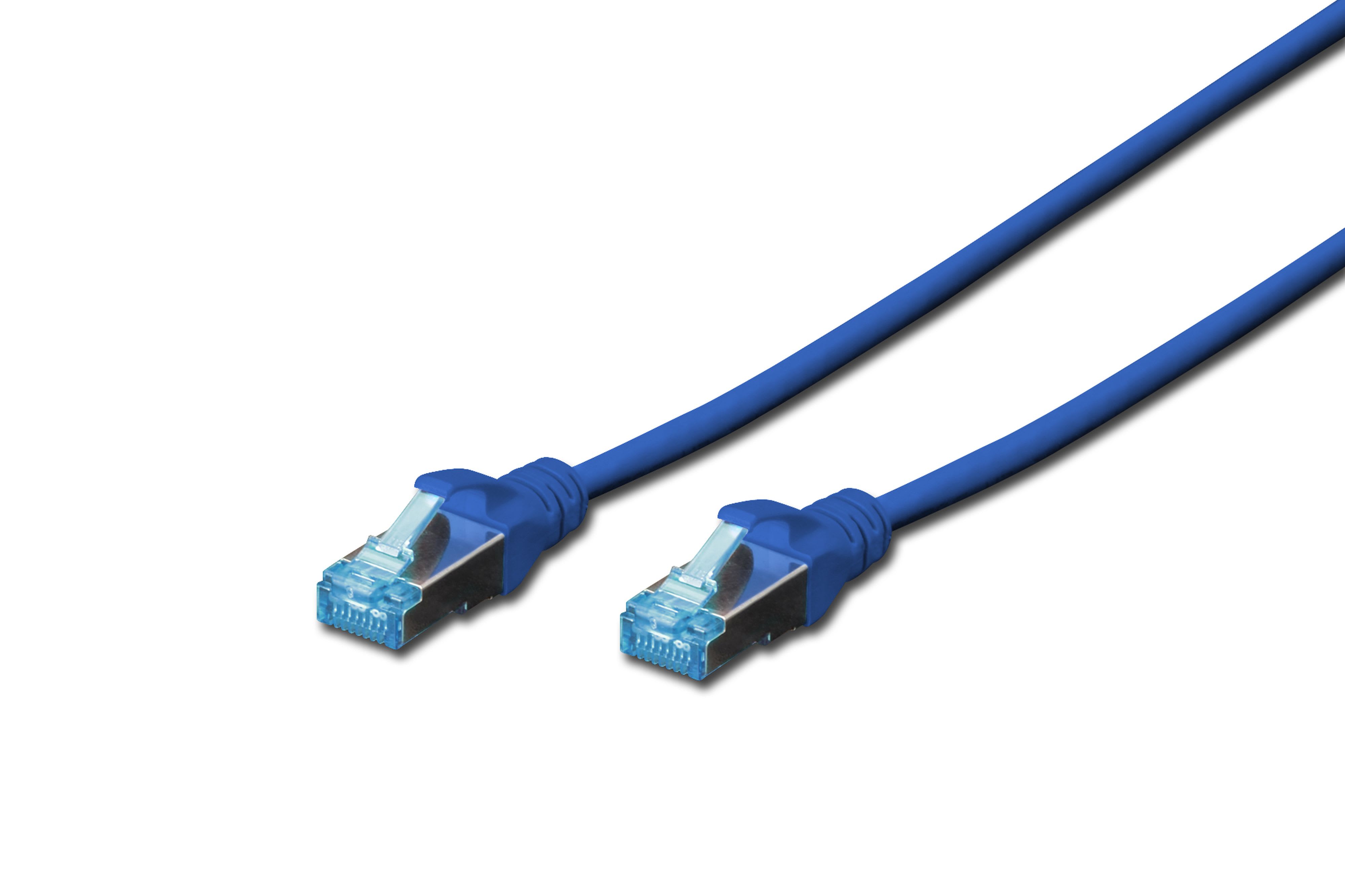 Assmann Electronic - Câble de brassage CAT5E SF-UTP, PVC AWG 26/7, longueur 0,5 m, couleur bleu