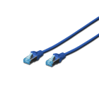 Assmann Electronic - Câble de brassage CAT5E SF-UTP, PVC AWG 26/7, longueur 1 m, couleur bleu