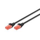 Assmann Electronic - Câble de brassage CAT6U-UTP, PVC AWG 26/7, longueur 3 m, couleur noir