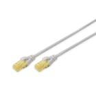Assmann Electronic - Câble de brassage U-UTP, Cu, LSZH AWG 26/7, longueur 1 m, couleur grise