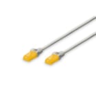 Assmann Electronic - Câble de brassage U-UTP, Cu, LSZH AWG 26/7, longueur 10 m, couleur grise