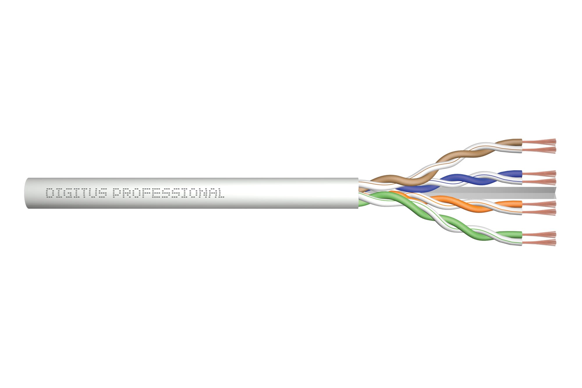 Assmann Electronic - CAT6 U-UTP brut Longueur 100m, carton AWG 26/7, LSZH, Sx, Gris