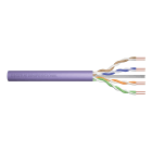 Assmann Electronic - Câble d'instal. CAT 6 U-UTP, 250 MHz Cca, AWG 23/1, bobine 500 m, Sx, Violet