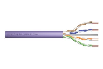 Assmann Electronic - CAT6 câble d'installation U-UTP, 250mHz B2ca AWG 23/1 bobine de 500m Sx violet