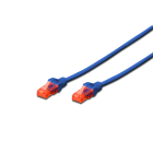 Assmann Electronic - Câble de brassage CAT6U-UTP, Cu, LSZH AWG 26/7, longueur 0,25 m, couleur bleu