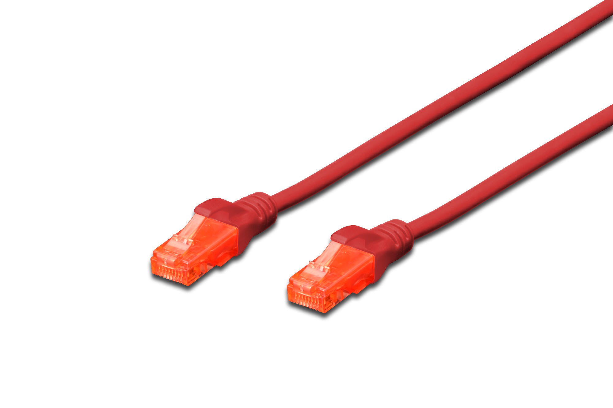 Assmann Electronic - Câble de brassage CAT6U-UTP, Cu, LSZH AWG 26/7, longueur 0,25 m, couleur rouge