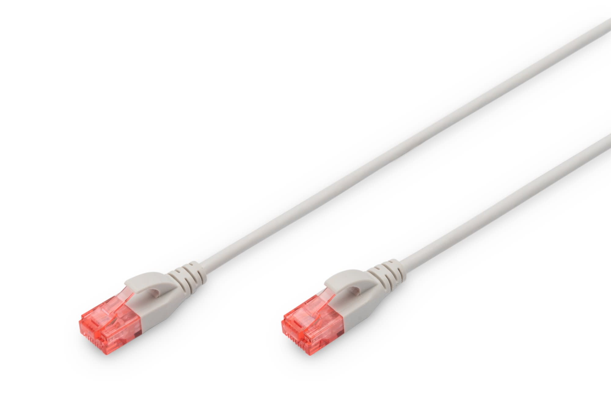 Assmann Electronic - Câble raccordement fin CAT6 U-UTP Slim, Cu, LSZH AWG 28/7, 1m, gris
