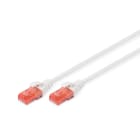 Assmann Electronic - Câble de brassage CAT6U-UTP, Cu, LSZH AWG 26/7, longueur 2 m, couleur blanc