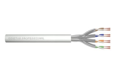 Assmann Electronic - CAT 6A U-FTP câble patch brut Longueur 305 m, Box, AWG 27/7, LSZH, Sx, Gris