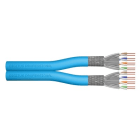 Assmann Electronic - CAT6A câble d'installation U-FTP, 500mHz Dca AWG 23/1 bobine de 500m Dx bleu