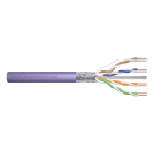 Assmann Electronic - Câble d'instal. CAT 6F-UTP, 250 MHz Cca, AWG 23/1, bobine de 500m, Sx, Violet