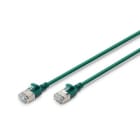 Assmann Electronic - CAT6A F-FTP câble réseau fin et flexible cuivre, LSZH AWG 32/7, 0.3m, vert