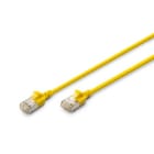 Assmann Electronic - CAT6A F-FTP câble réseau fin et flexible cuivre, LSZH AWG 32/7,  1.5m, jaune