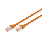 Assmann Electronic - Câble patch CAT 6 S-FTP, Cu, LSZH AWG 27/7, longueur 0,5 m, couleur orange