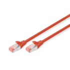 Assmann Electronic - Câble patch CAT 6 S-FTP, Cu, LSZH AWG 27/7, longueur 0,5 m, couleur rouge