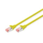 Assmann Electronic - Câble patch CAT 6 S-FTP, Cu, LSZH AWG 27/7, longueur 0,5 m, couleur jaune