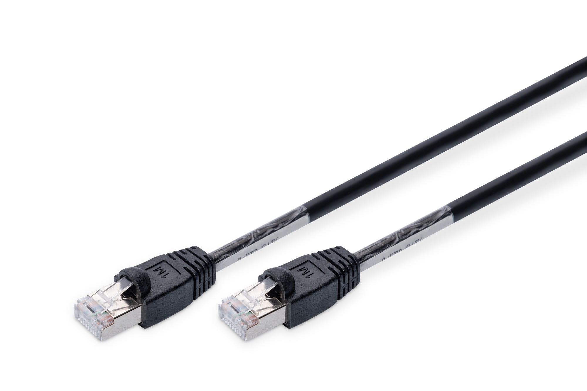 Assmann Electronic - CAT6 S-FTP extérieur Cu, PE AWG 27/7, 1m, couleur de la gaine extérieure noire
