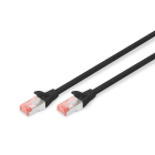 Assmann Electronic - Câble patch CAT 6 S-FTP, Cu, LSZH AWG 27/7, longueur 2 m, couleur noire
