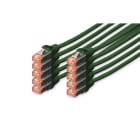 Assmann Electronic - Câble CAT6 S-FTP, Cu, LSZH AWG 27/7, longueur 2 m, 10 pièces, couleur vert