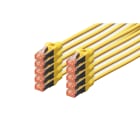 Assmann Electronic - Câble CAT6 S-FTP, Cu, LSZH AWG 27/7, longueur 3 m, 10 pièces, couleur jaune