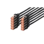 Assmann Electronic - Câble CAT6 S-FTP, Cu, LSZH AWG 27/7, longueur 5 m, 10 pièces, couleur noir