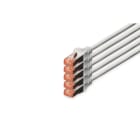Assmann Electronic - Câble CAT 6 S-FTP, Cu, LSZH AWG 27/7, longueur 10 m, 5 pièces, couleur gris