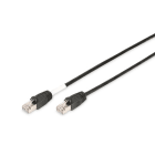 Assmann Electronic - CAT6 S-FTP Câble réseau extérieur, Cu, PE AWG 27/7, 10m, gaine noire