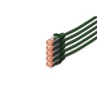 Assmann Electronic - Câble CAT6 S-FTP, Cu, LSZH AWG 27/7, longueur 10 m, 5 pièces, couleur vert
