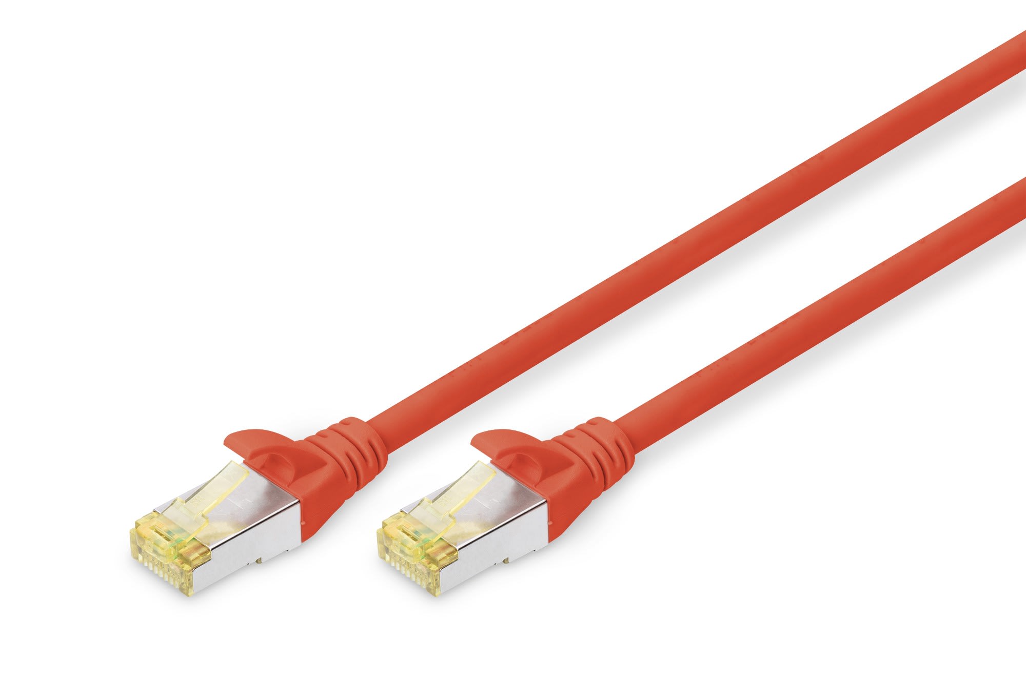 Assmann Electronic - Câble réseau CAT6A S-FTP,Cu, LSZH AWG 26/7, longueur 0,25 m, couleur rouge