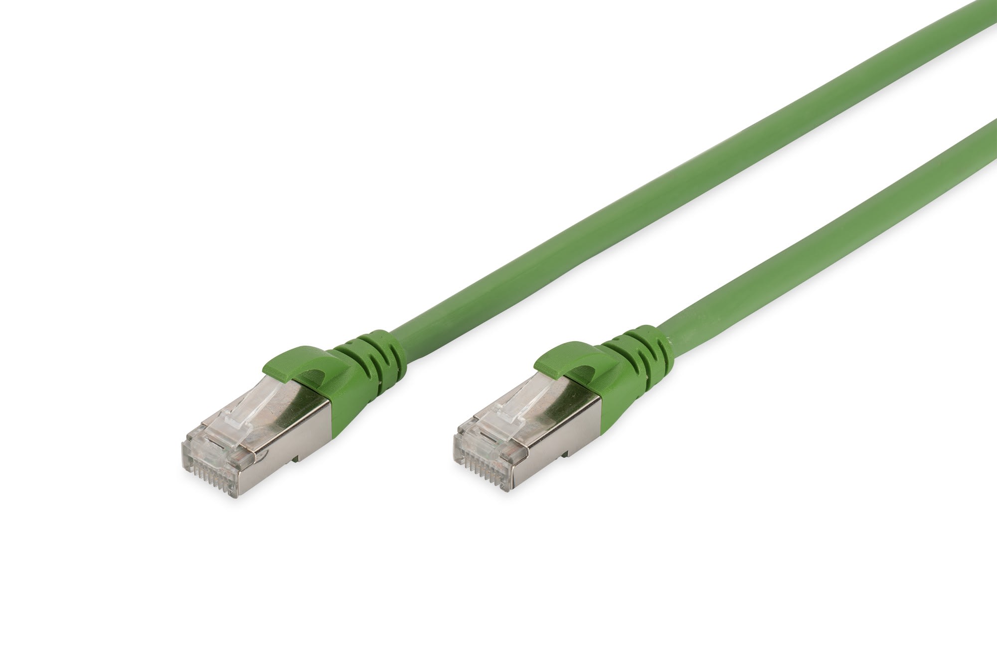 Assmann Electronic - Câble brassage Cat. 6a S/FTP, Cu, PUR AWG 26/7, 20,00m, vert similaire RAL 6018