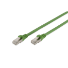 Assmann Electronic - Câble brassage Cat. 6a S/FTP, Cu, PUR AWG 26/7, 20,00m, vert similaire RAL 6018