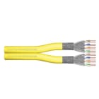 Assmann Electronic - CAT7A S-FTP, 1500 MHz Dca (EN 50575), AWG 22/1, bobine 500m, Dx, jaune