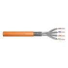Assmann Electronic - CAT 7 S-FTP, 1200 MHz Dca (EN 50575), AWG 23/1, 50m anneau, SX, orange