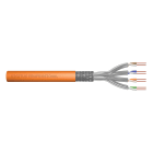 Assmann Electronic - CAT7 S-FTP, 1200 MHz Dca (EN 50575), AWG 23/1, 100m anneau, SX, orange