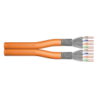 Assmann Electronic - CAT7 S-FTP, 1200 MHz Dca (EN 50575), AWG 23/1, 500m touret, DX, orange