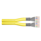 Assmann Electronic - Câble d'installation CAT7A S-FTP, 1500 MHz Cca, AWG 22/1, 500m, DX, jaune