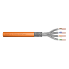 Assmann Electronic - CAT7 S-FTP, 1200 MHz Cca (EN 50575), AWG 23/1, 1000m touret, simplex, orange