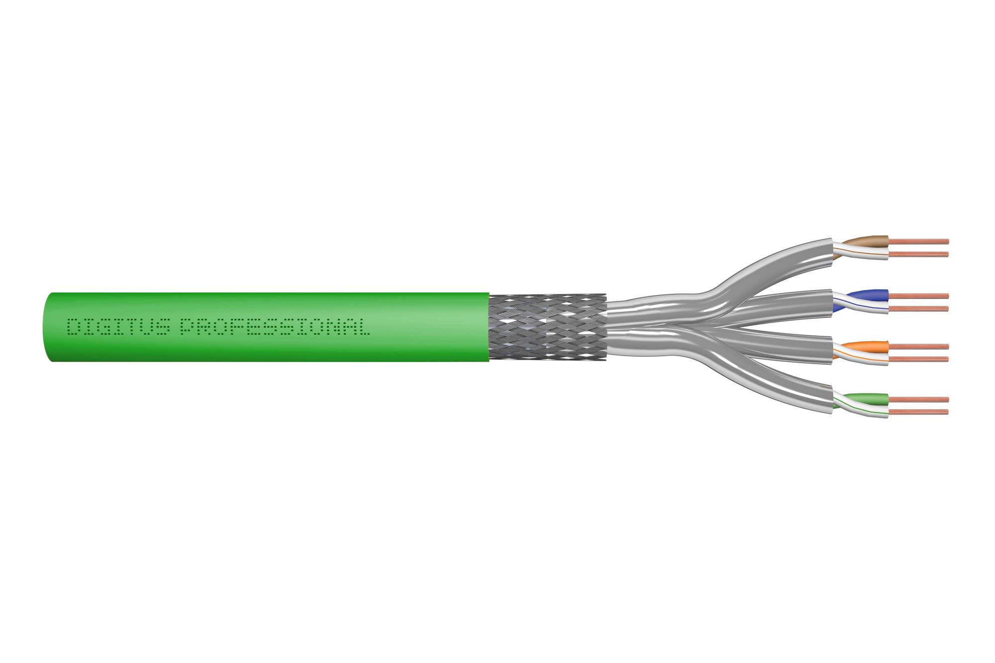 Assmann Electronic - CAT8.2 S-FTP, 2000 MHz Dca (EN 50575), AWG 22/1, 1000m Sx jaune