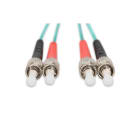 Assmann Electronic - Câble patch FO duplex, ST to ST MM OM3 50/125 µ, 1m