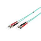 Assmann Electronic - Câble patch FO duplex, ST to ST MM OM3 50/125 µ, 1m