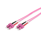 Assmann Electronic - Câble patch FO duplex, SC to SC MM OM4 50/125 µ, 3 m