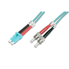 Assmann Electronic - Câble patch FO duplex, LC vers ST MM OM3 50/125 µ, 10 m
