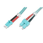 Assmann Electronic - Câble patch FO duplex, LC to SC MM OM3 50/125 µ, 2 m