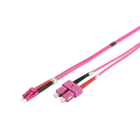 Assmann Electronic - Câble patch FO duplex, LC to SC MM OM4 50/125 µ, 3 m