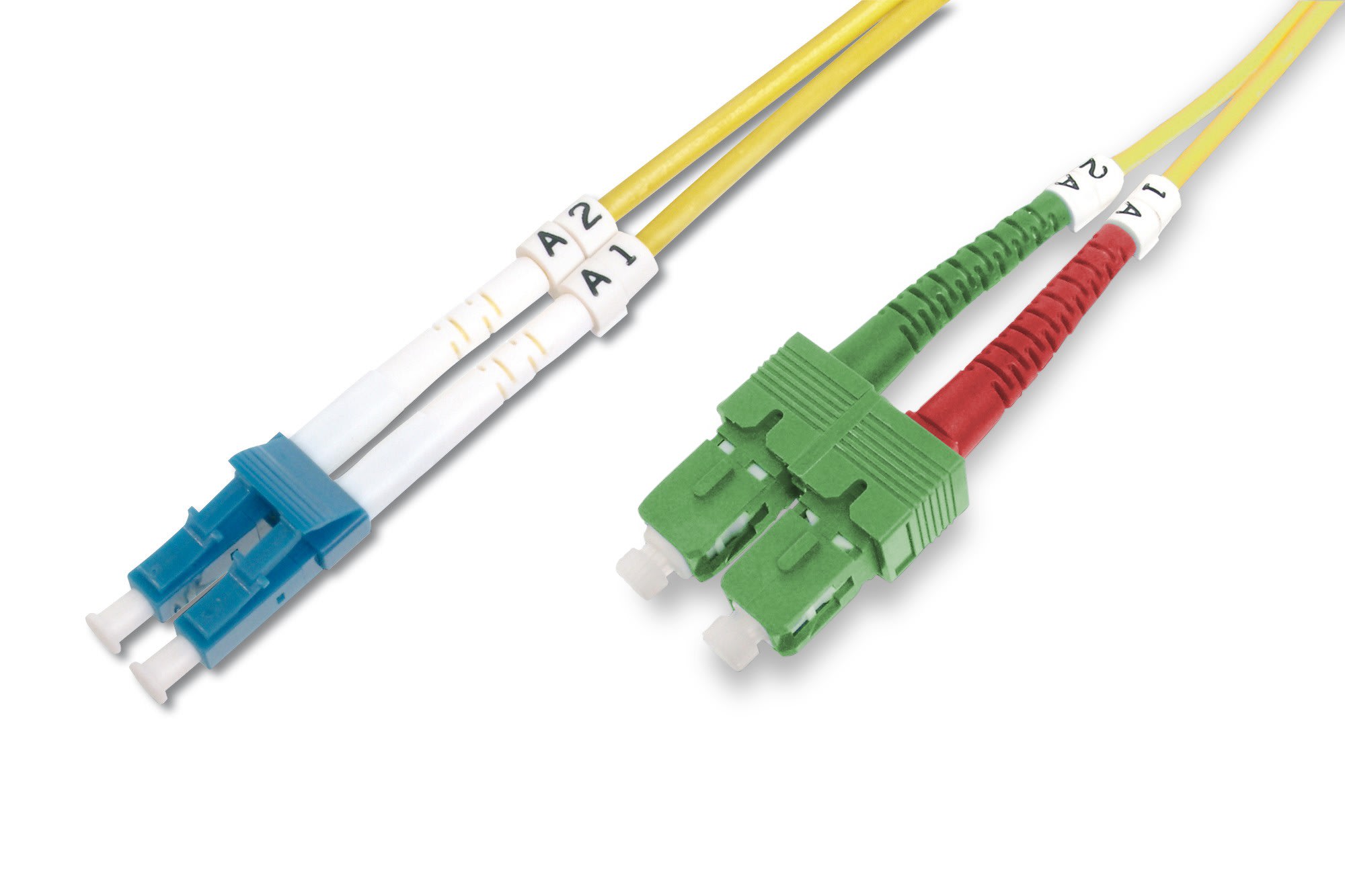 Assmann Electronic - Câble patch FO, duplex, SC (APC) - LC (PC) SM OS2 09/125 µ, 3 m