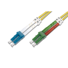 Assmann Electronic - Câble patch FO duplex, LC (APC) to LC (PC) SM OS2 09/125 µ, 2 m