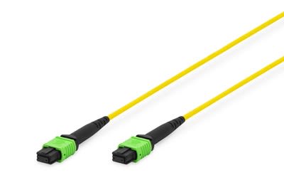 Assmann Electronic - Câble FO MPO-MPO femelle APC OS2, SM 09/125 µ, 20m, APC, méthode A, jaune/vert